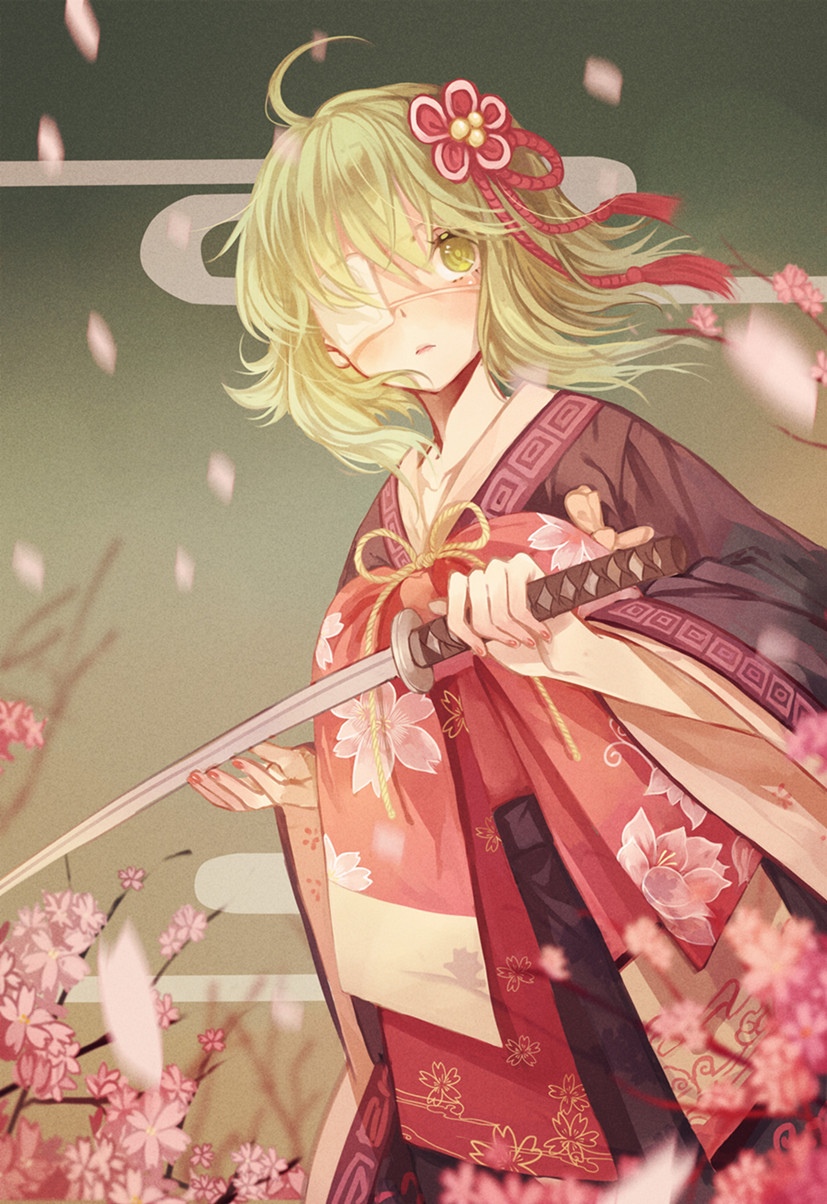 插画 动漫【初音未来vocaloid-花魁】id=36334574 gumi和风美人