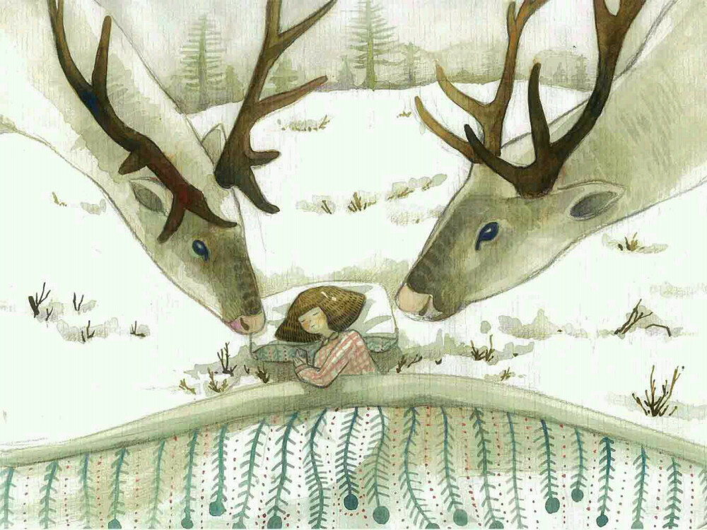 萌插画森系少女鹿赞评论49更多所有评论你也来说些什么吧