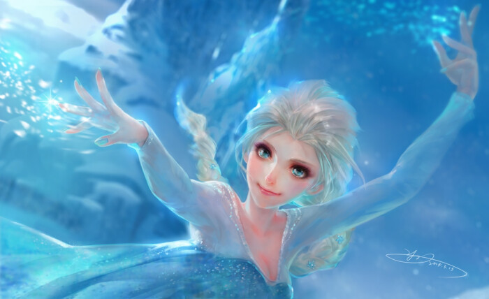 插画 电影 动漫【冰雪奇缘frozen】id=42304945 好清秀的女王