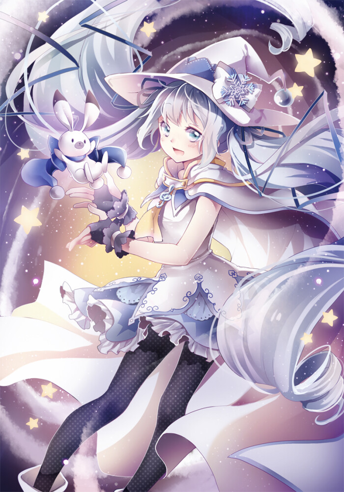 snow miku 2014 p站 二次元 插画 少女 头像 手绘 初音未来 miku 雪