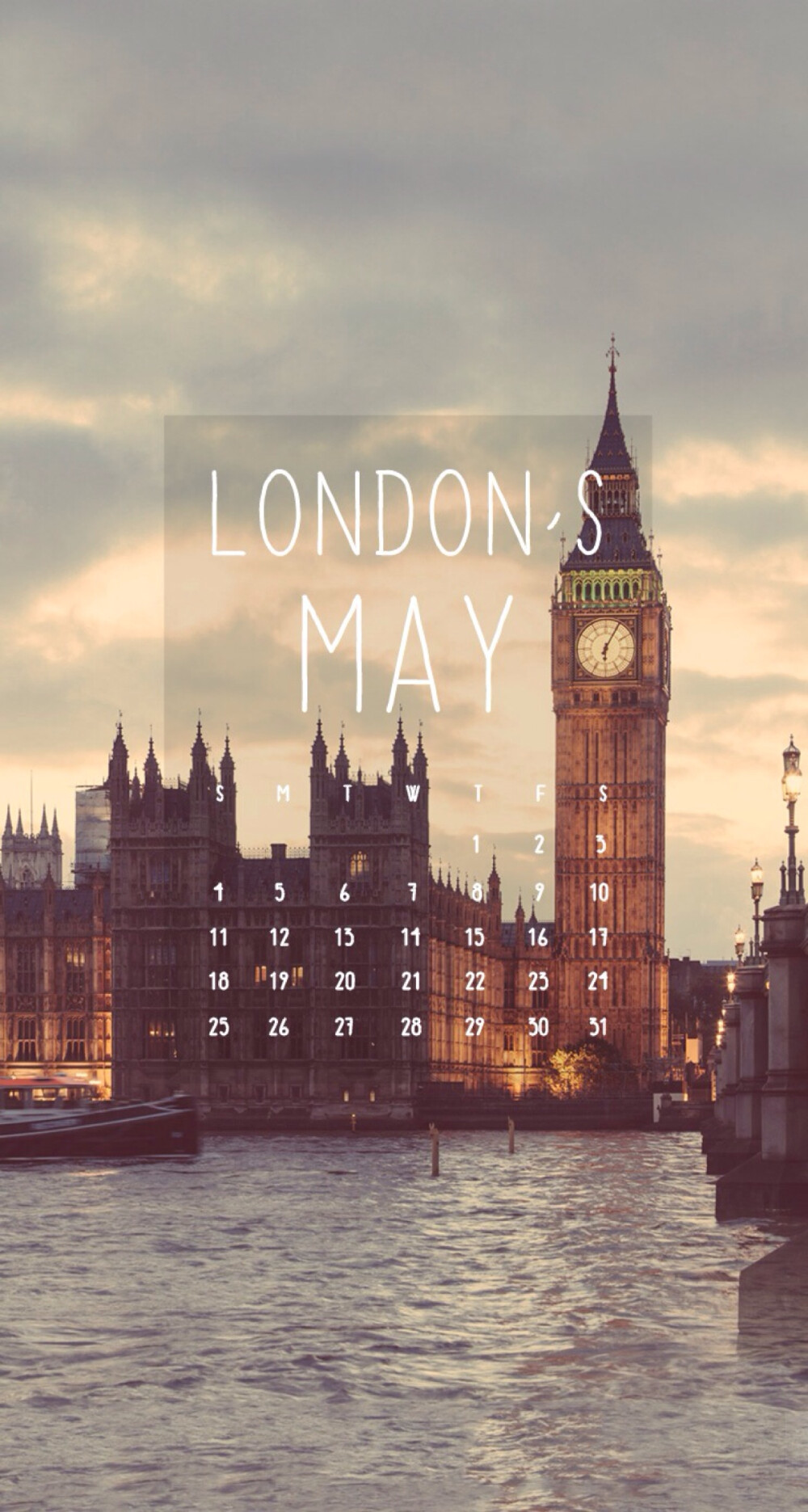 iphone壁纸linedeco先放五月日历破410的日子清新欧美建筑