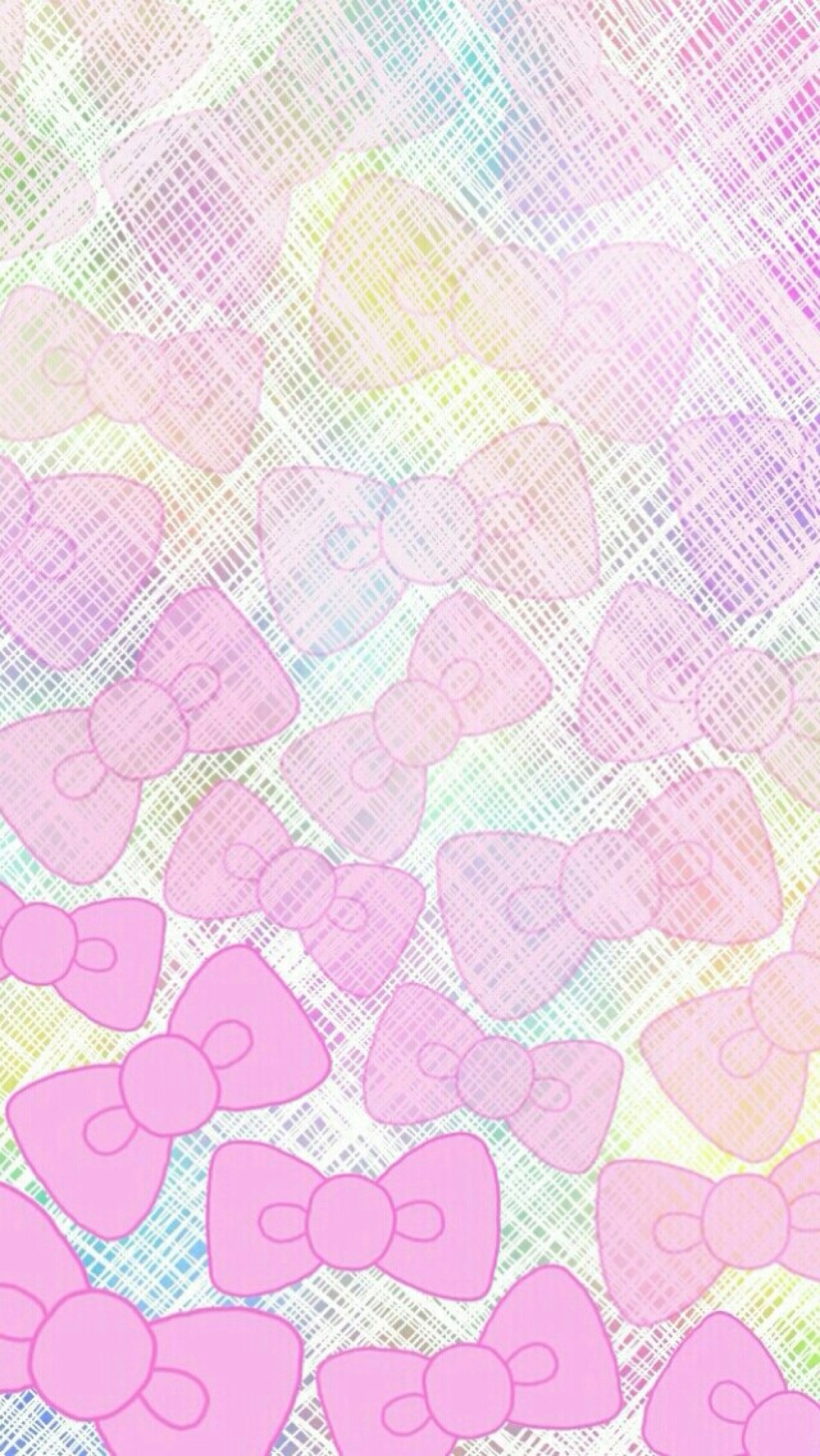 *愤怒de小他的她 iphone5,手机壁纸,日系手绘风,蝴蝶结,背景.