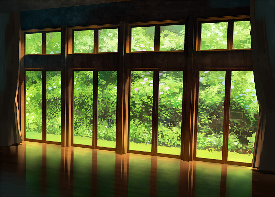 无题p站 二次元 插画 风景 壁纸 窗 动漫