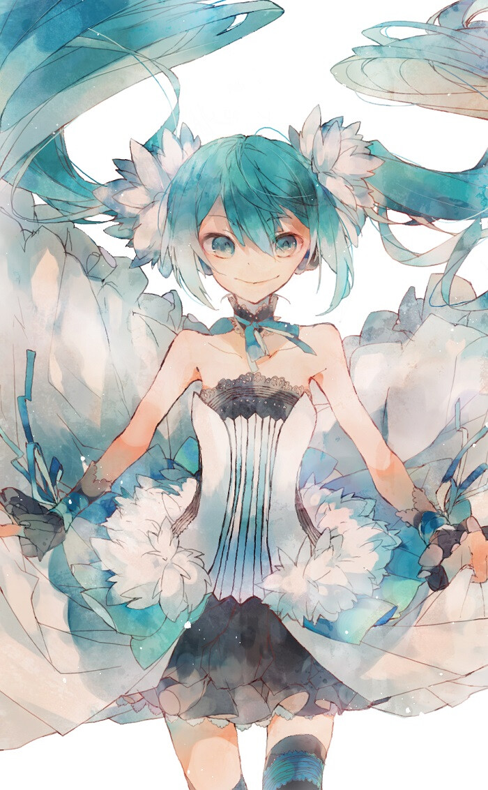 p站 二次元 插画 少女 头像 原创 セブドラミク 初音未来2020 初音ミ