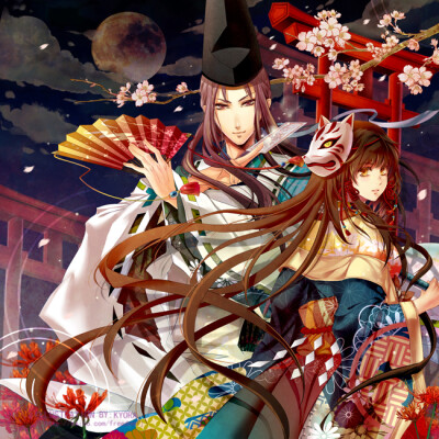 kyora 和风和服 情侣 阴阳师