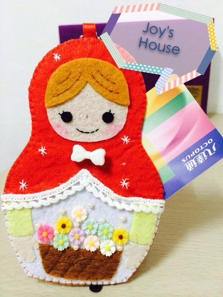 不织布俄罗斯娃娃卡套, 我做了7个, 还有更多作品, 欢迎来看看哦