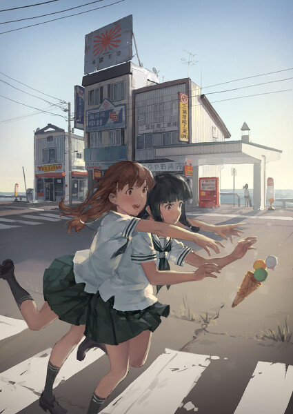 (动漫插画)暴躁小loli ^o^ 青春志 校服 水手服 高中 学生妹