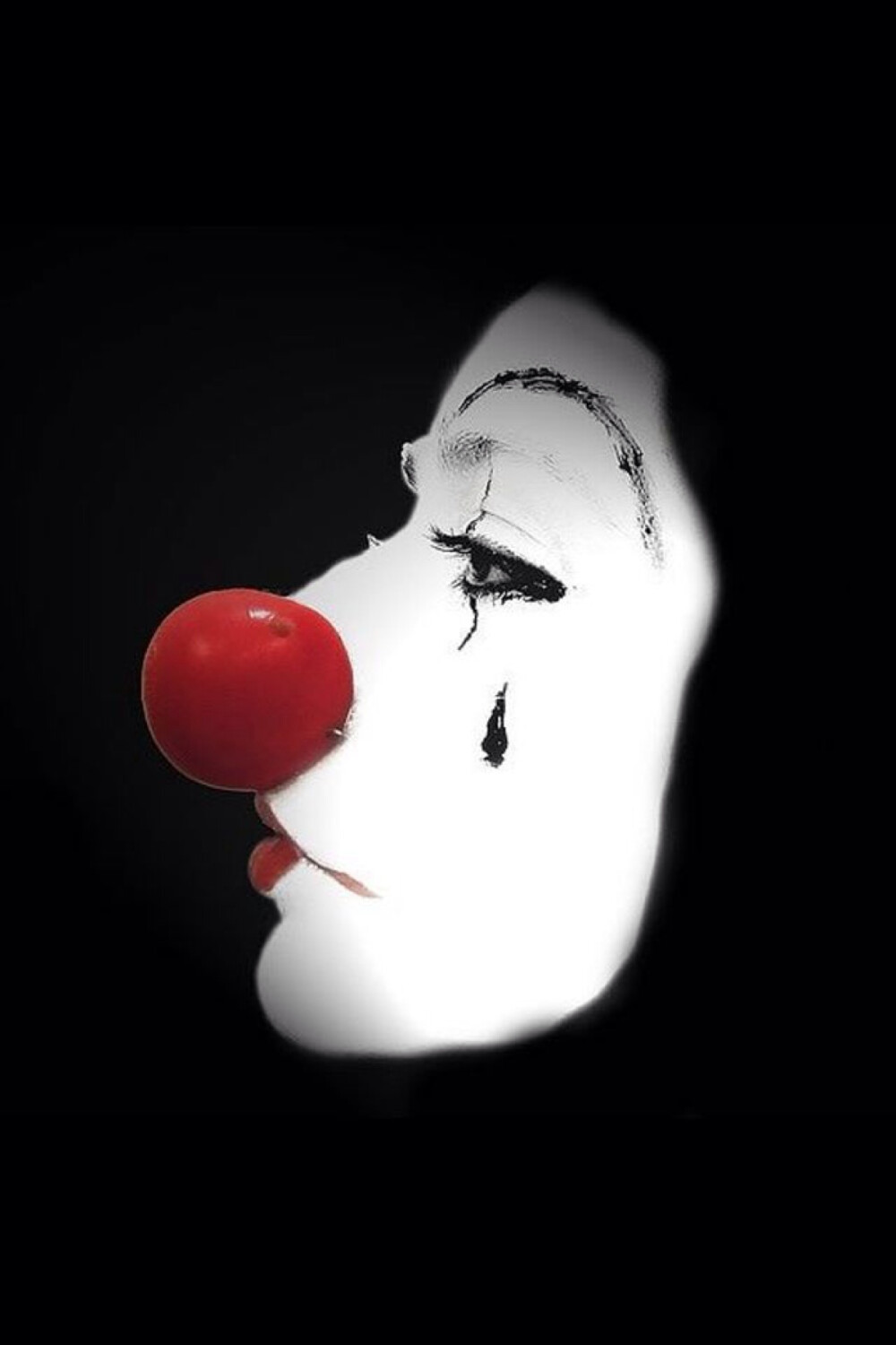 小丑伤感背景图图片