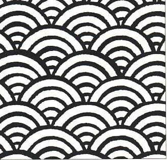 日式纹样 青海波