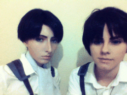 n-pollypwnz/不明) cos 《进击的巨人》利威尔·阿克曼/艾伦·耶格尔