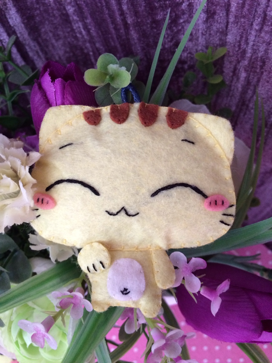 不织布cc猫挂件4