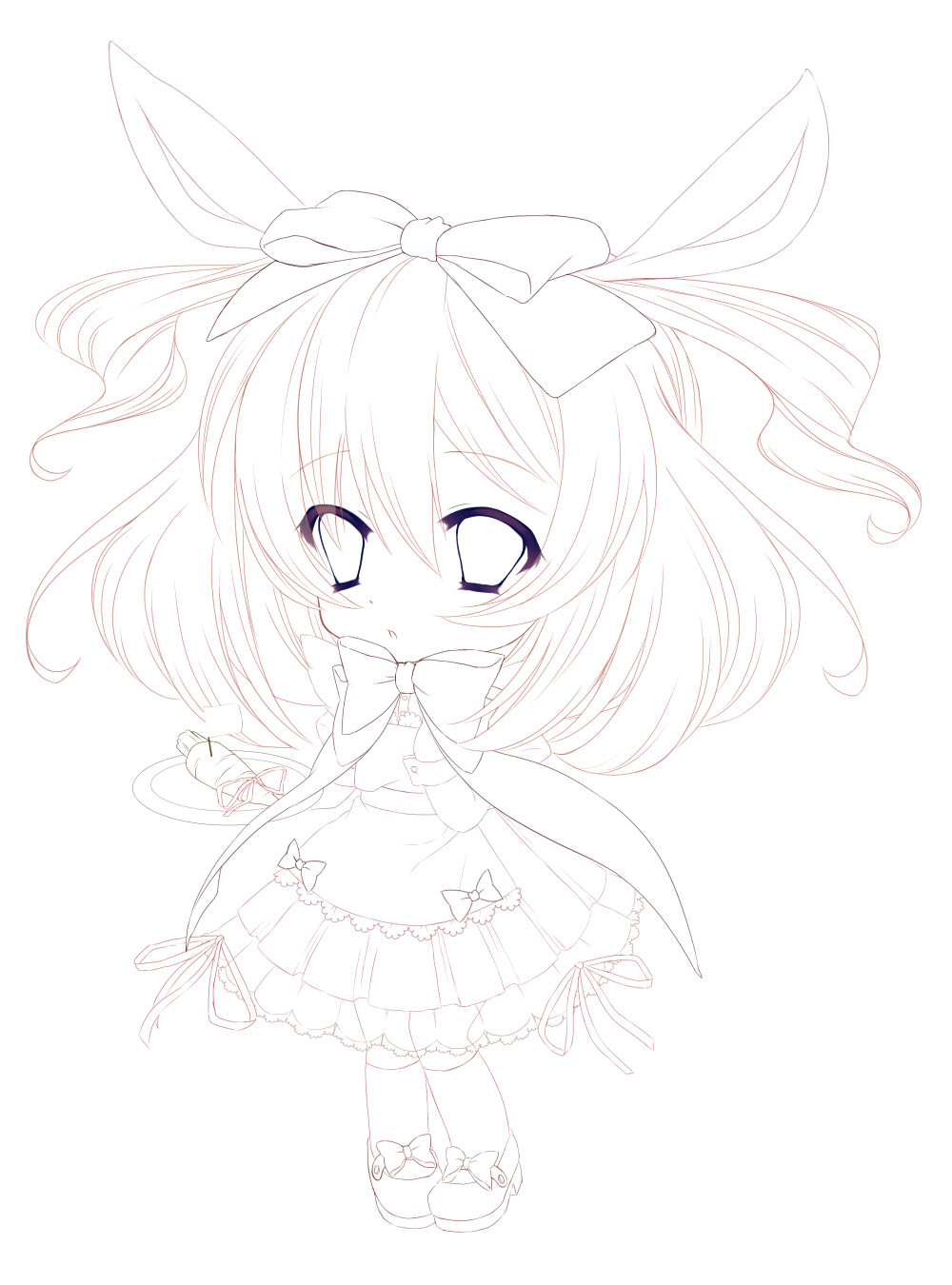 手绘 插画 线稿 手稿 黑白素材