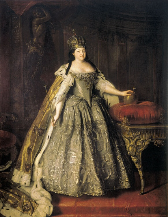 俄国女沙皇伊凡诺夫娜在17世纪末佩戴的王冠… 