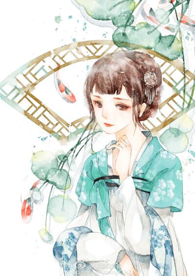 插画手绘 美少女战士 二次元美女