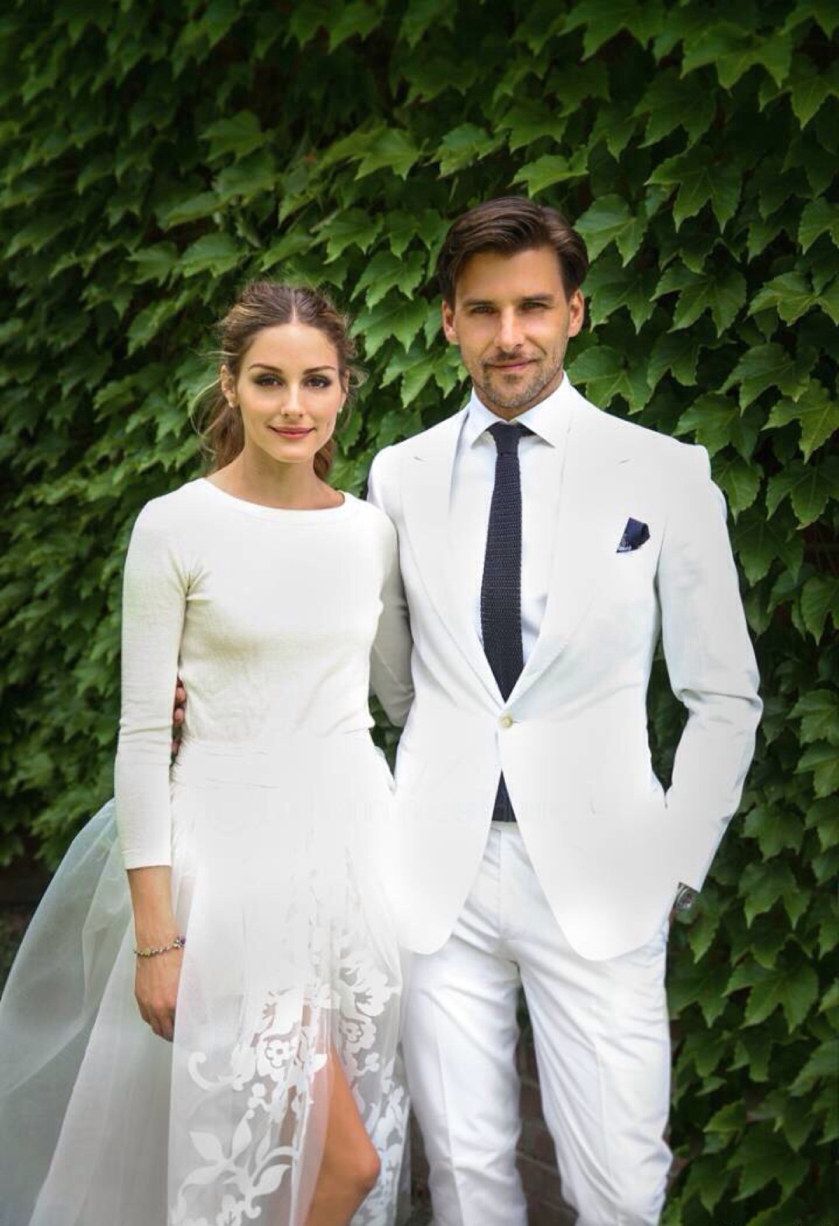 olivia palermo和模特男友johannes huebl结婚了