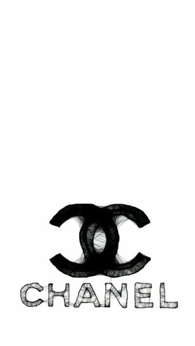 香奈儿logo壁纸 白色图片