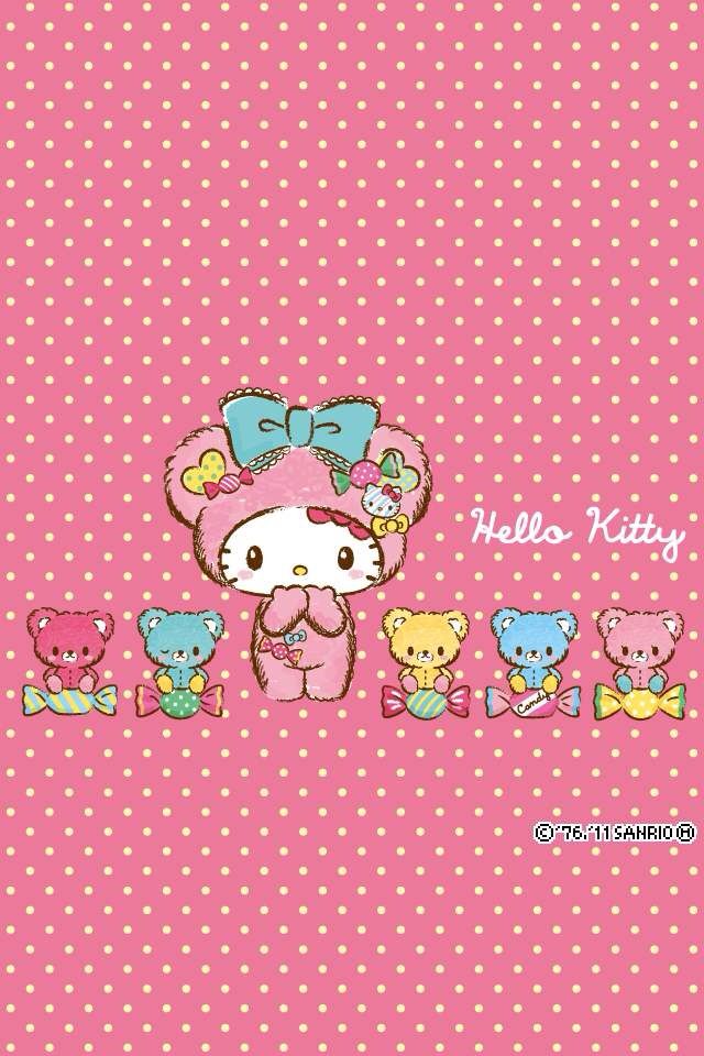 iphone壁纸萌物可爱背景hellokitty猫