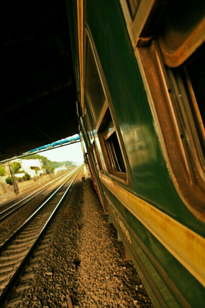 绿皮火车 唯美图片