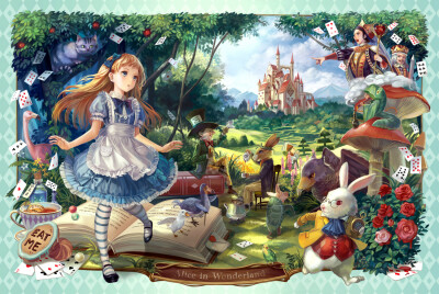 (pid-34275083)alice in wonderland[alice in wonderland]/[插画]