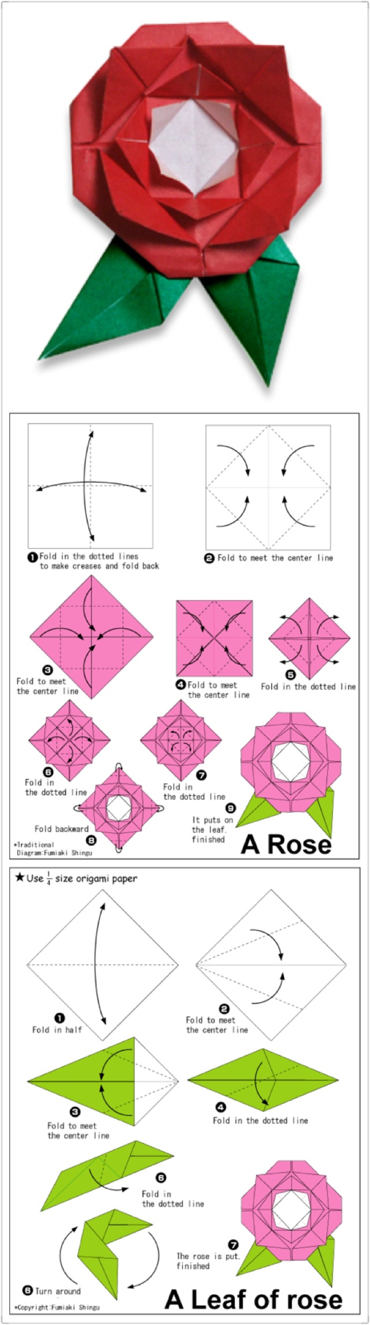 长纸条折玫瑰花的步骤图片