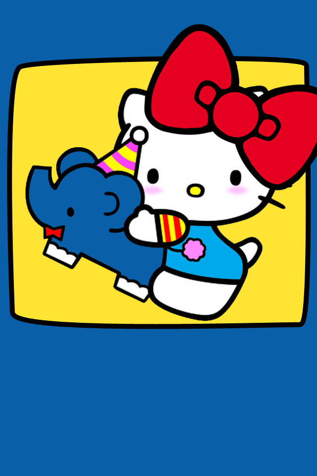 iphone壁纸 萌物 动物 可爱 背景 套图 猫 hello kitty