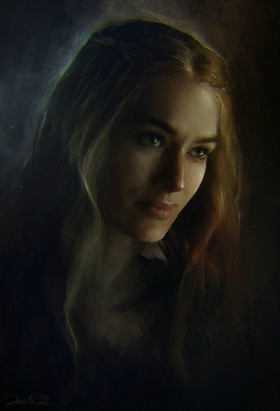 by ania mitura; 权利的游戏;瑟曦·兰尼斯特(cersei lannister)