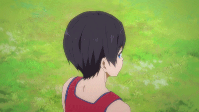 右边麻烦帮忙捡下肥皂 今天的幼驯染w #橘真琴# #七濑遥# #真遥##gif