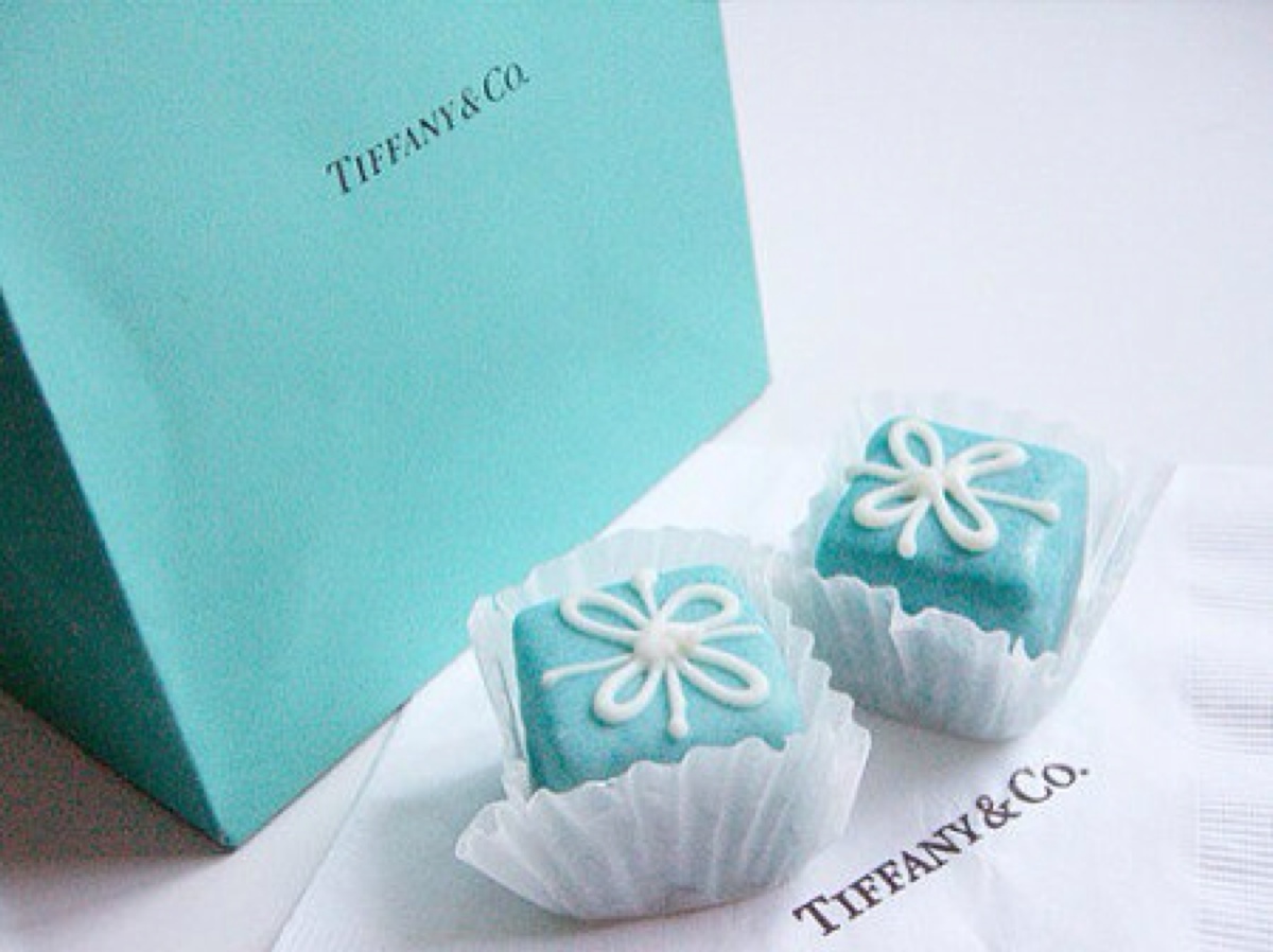 tiffany co 婚礼 蛋糕 饼干 纸杯 甜点 美食