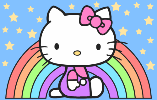 kitty猫公主画画法,kitty猫公主怎么画 kitty , hello kitty , 凯蒂猫