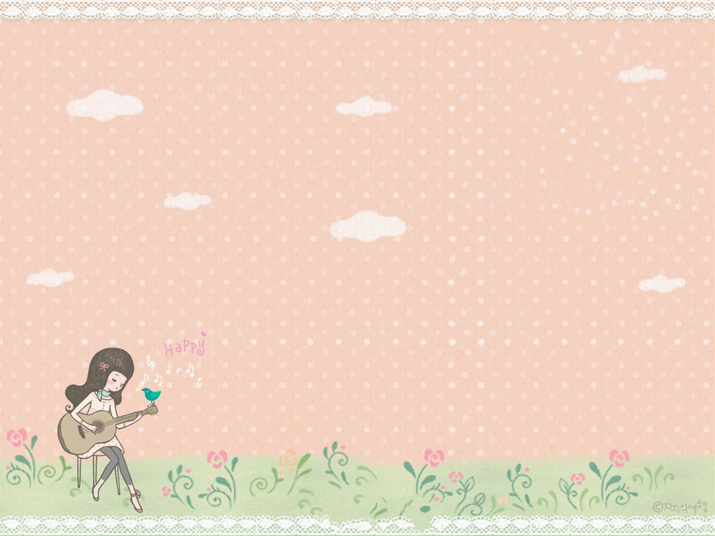 iphone壁纸 萌物 可爱 背景 高清桌面 简单壁纸 宽屏 韩系 女孩