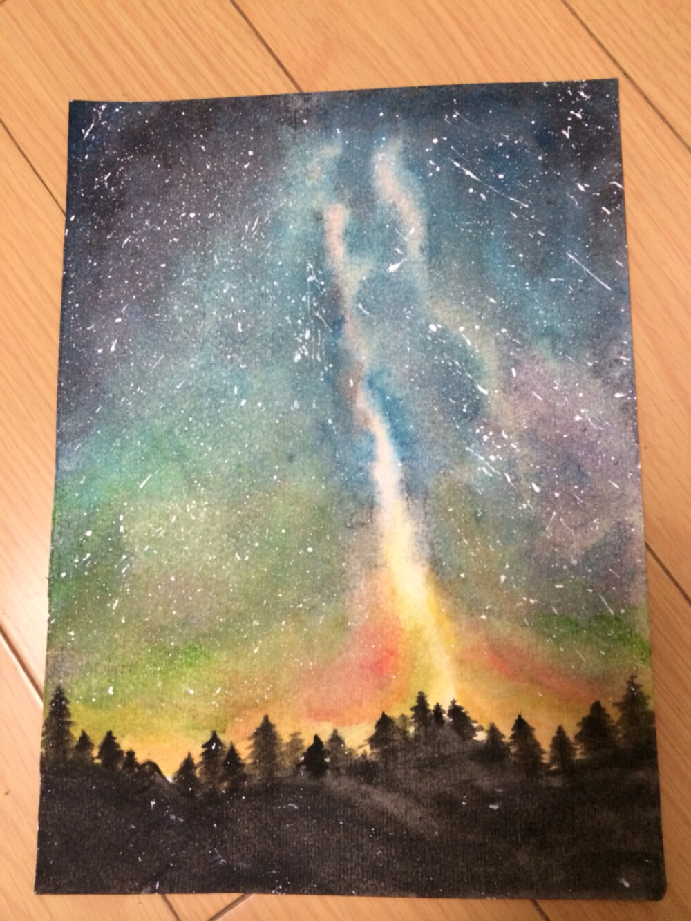 照着教程画了一幅星空,刚画完还是可以的,… - 堆糖,美图壁纸兴趣社区