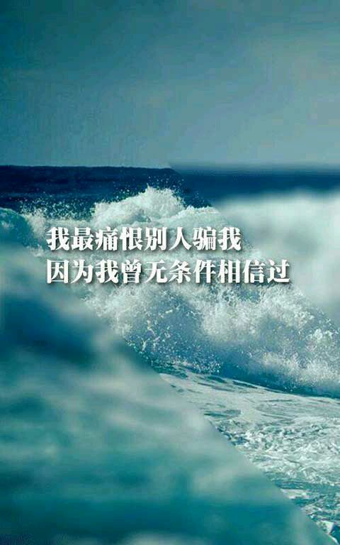 我最痛恨别人骗我