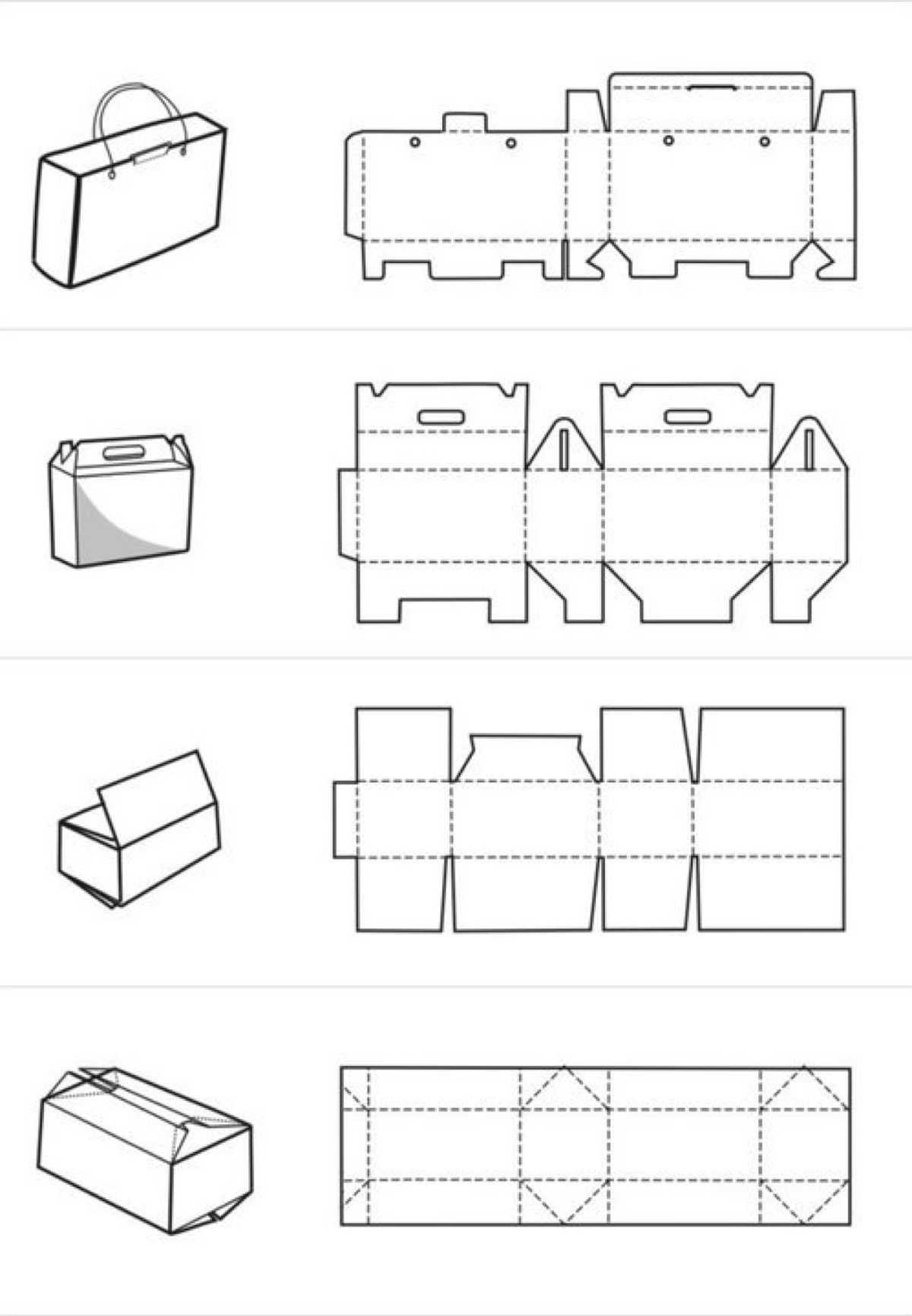 仿生纸盒结构图图片
