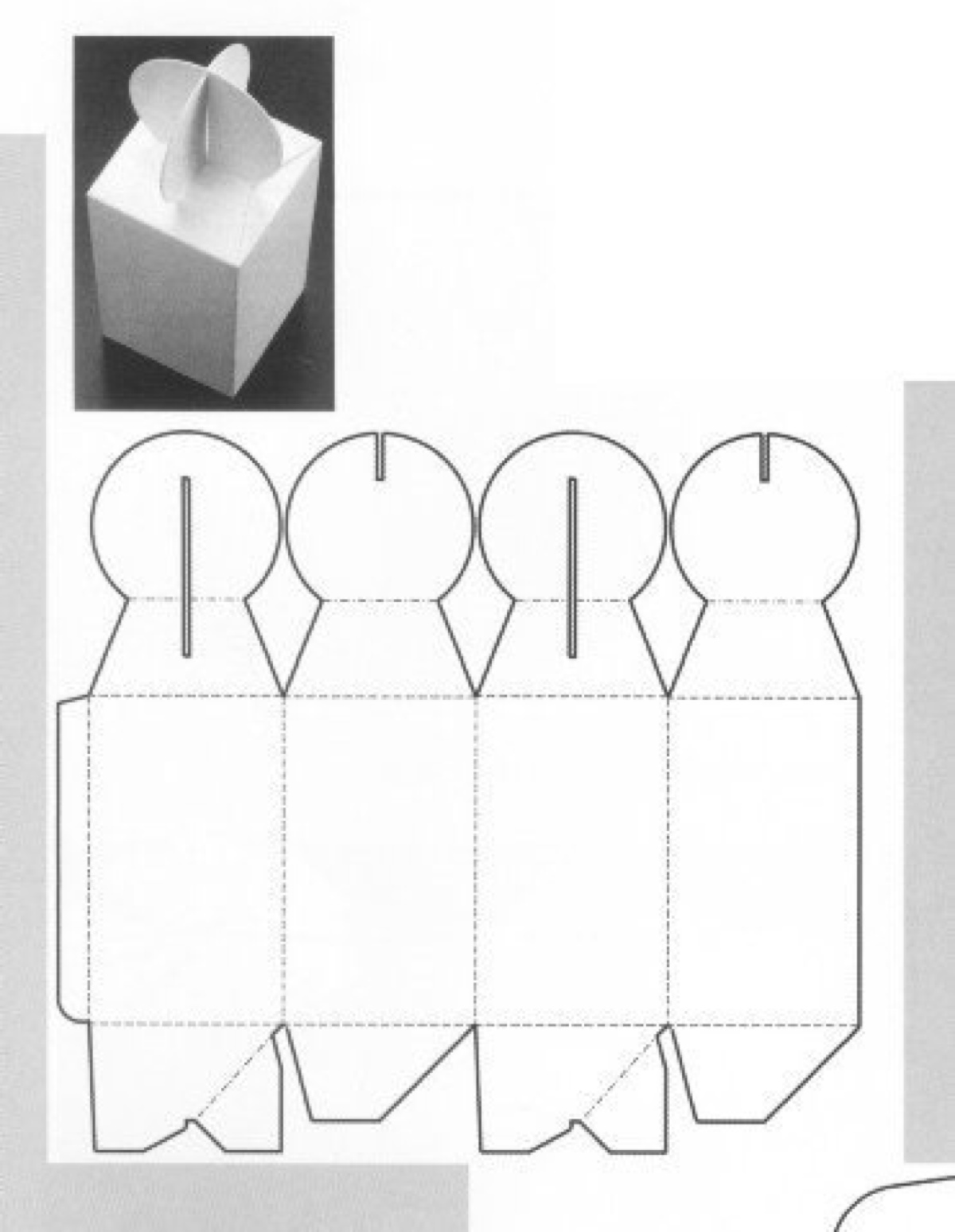 筒形盒子结构图图片