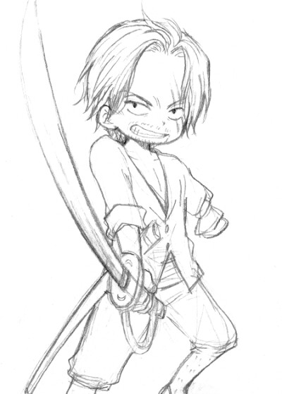 线稿 动漫 素描