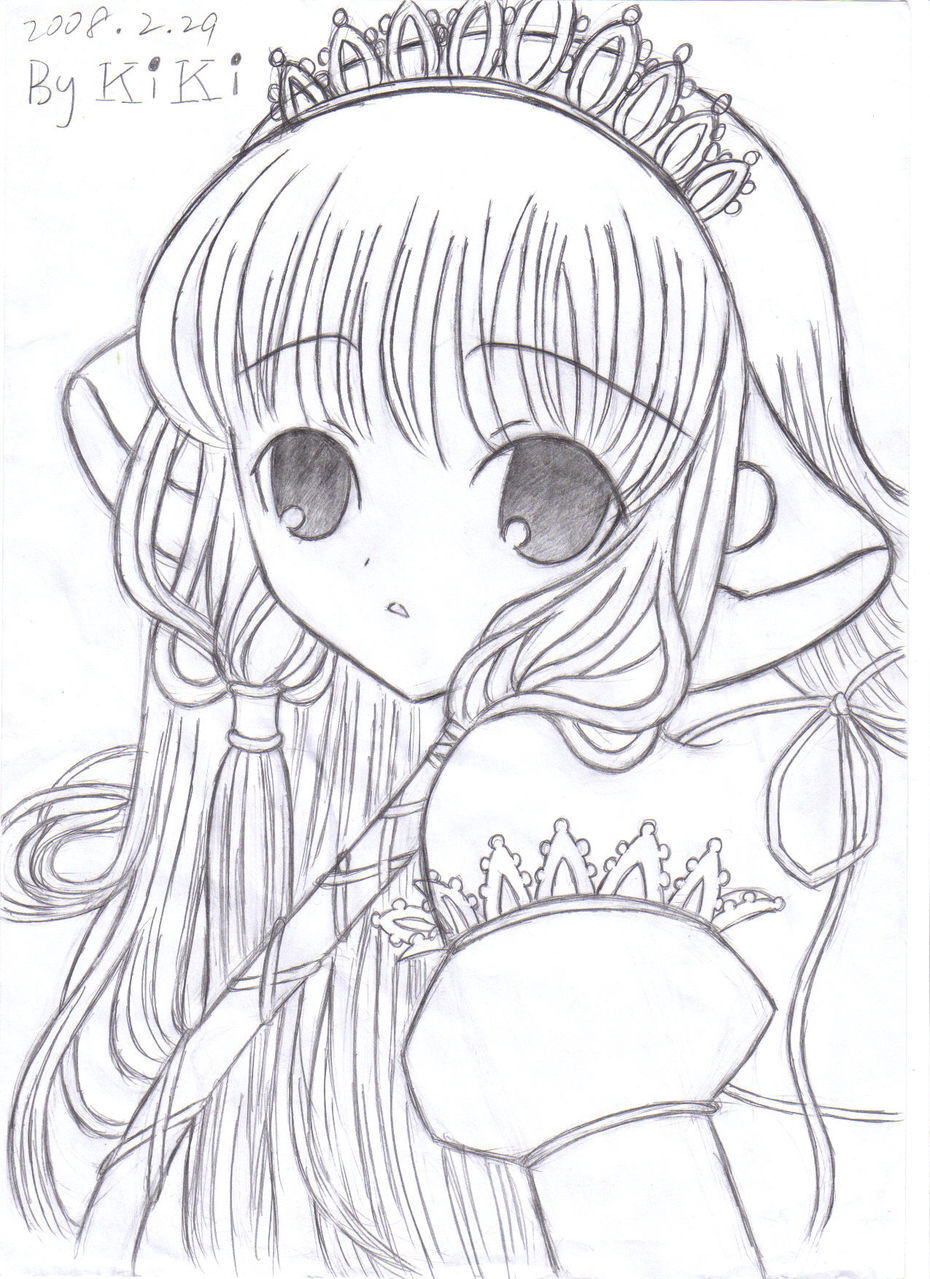 线稿 动漫 素描