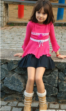 中国腿最长的小女孩图片
