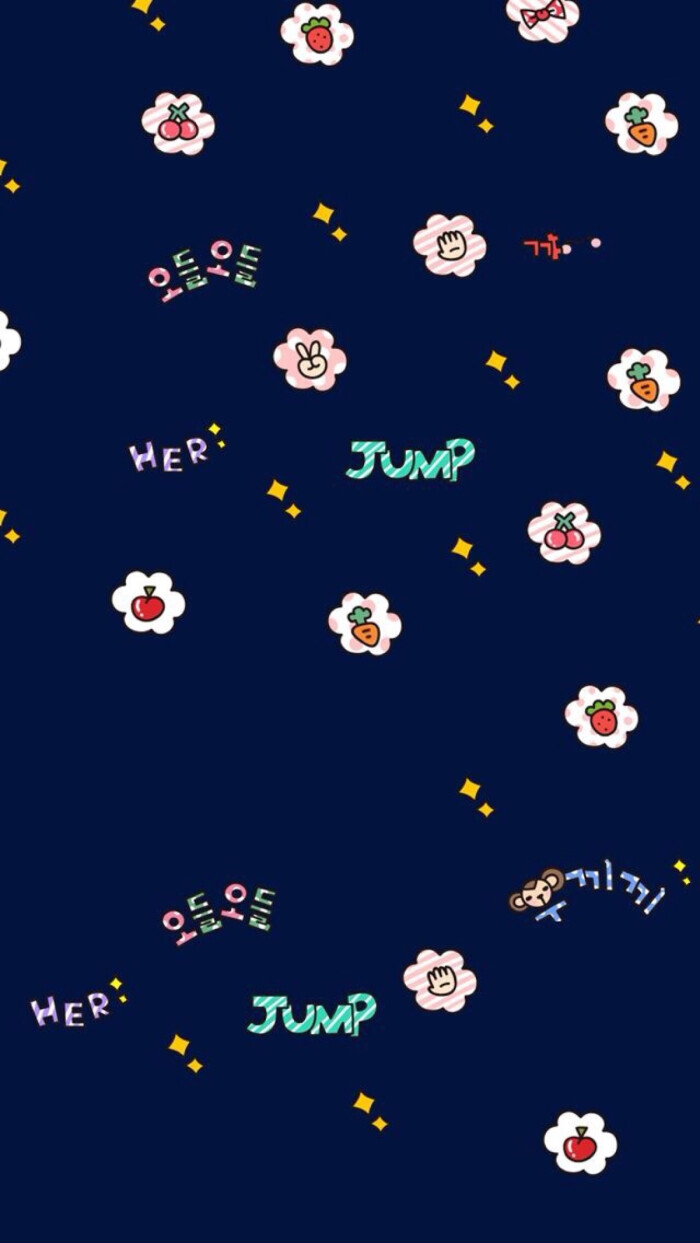 小碎花 「iphone壁纸‐手机壁纸‐可爱‐卡通‐动漫‐平铺‐插画 