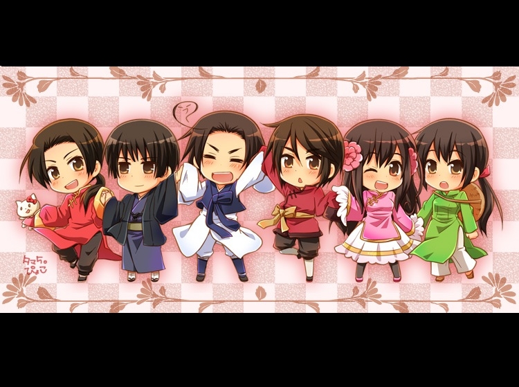 黑塔利亚 aph axis powers hetalia 亚洲