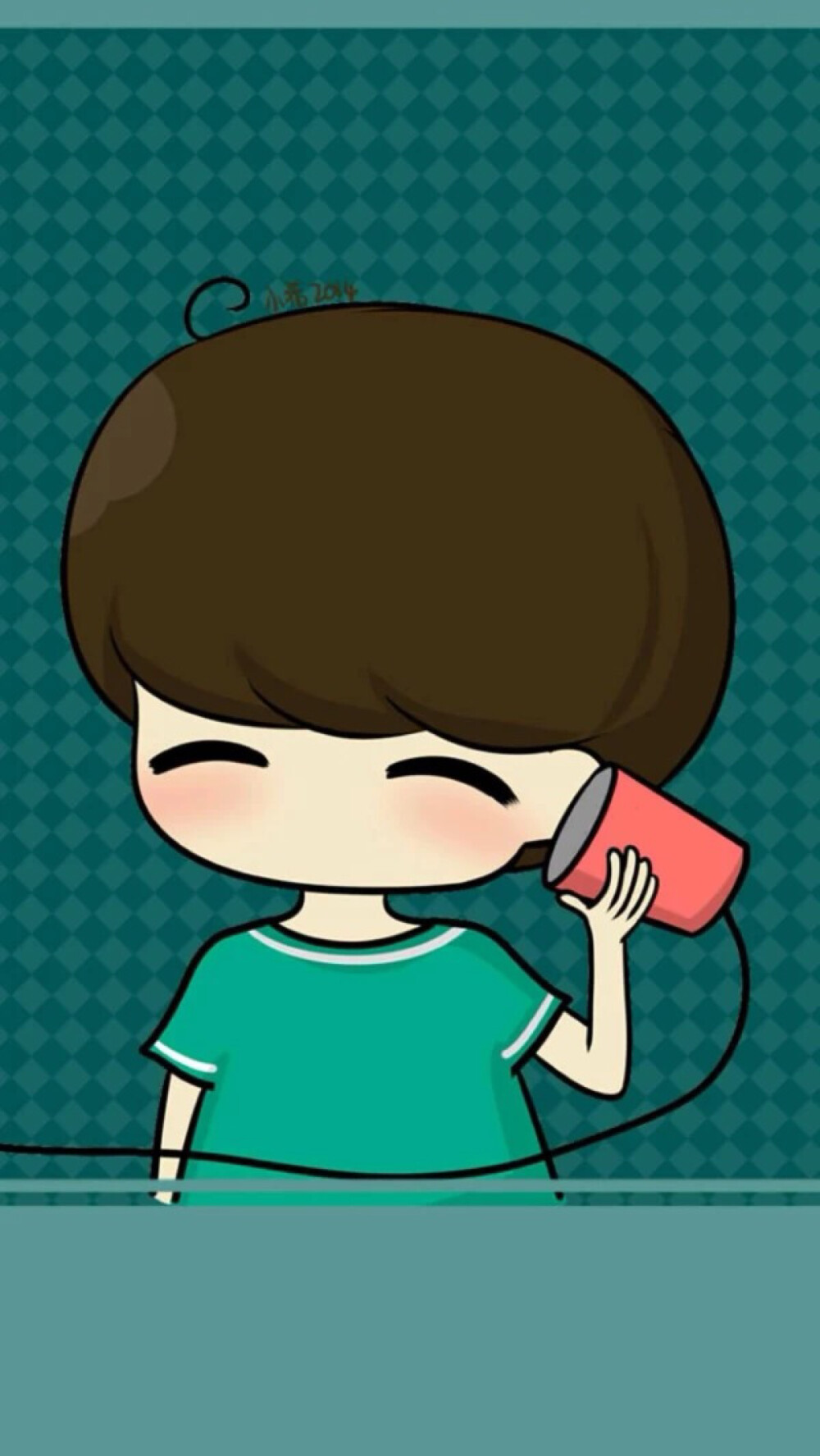 iphone壁纸,小希,套图,手绘,卡通.