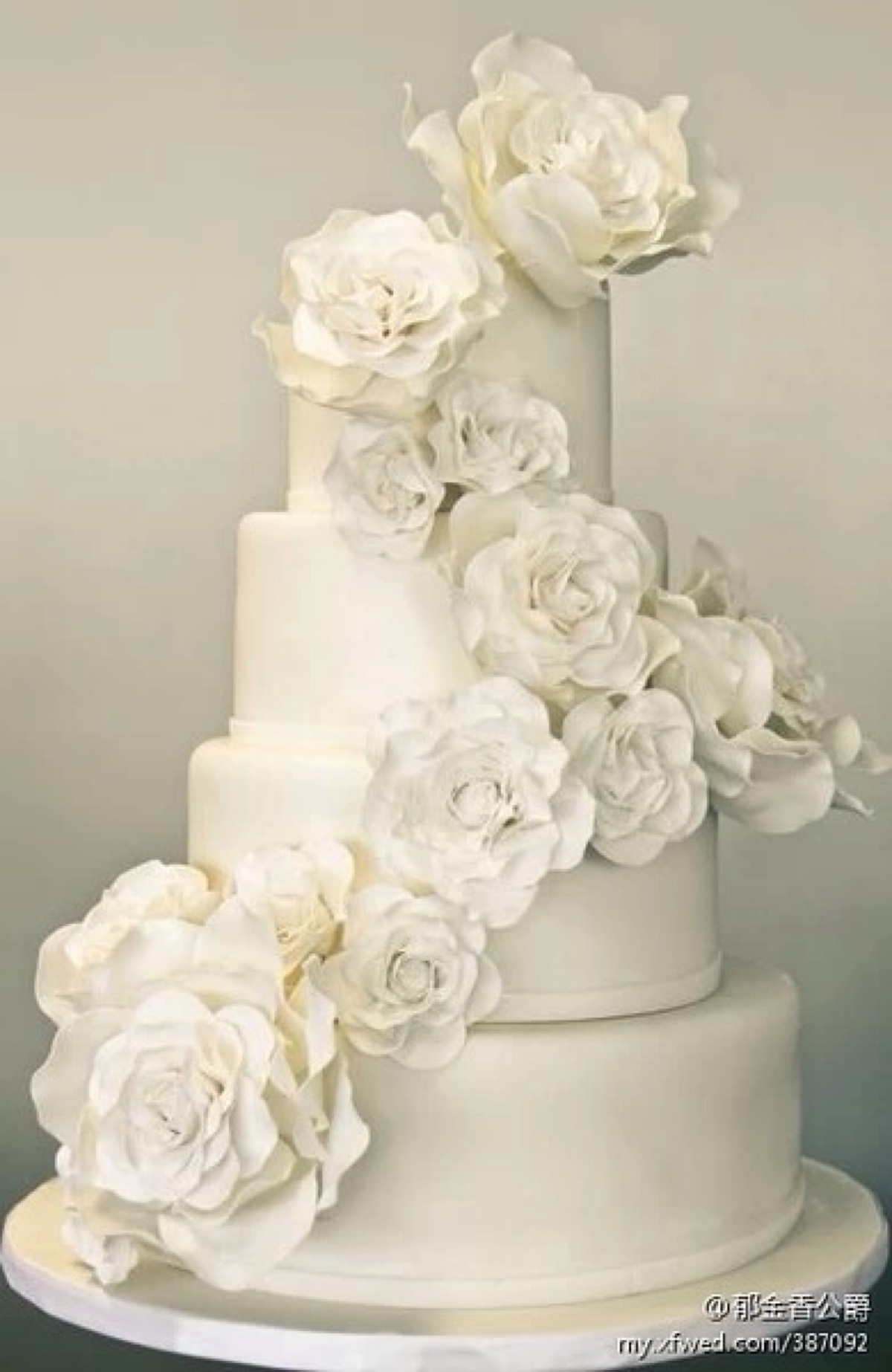 翻糖 婚礼 鲜花 蛋糕 甜点