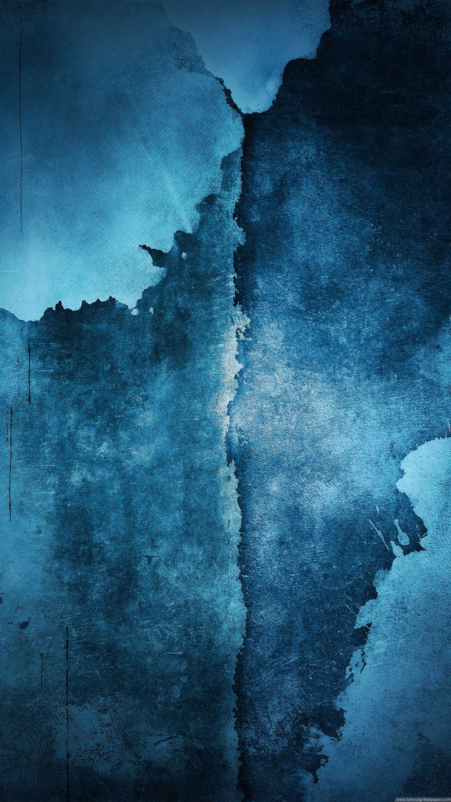 三星手机壁纸【1440x2560】蓝色 墨染