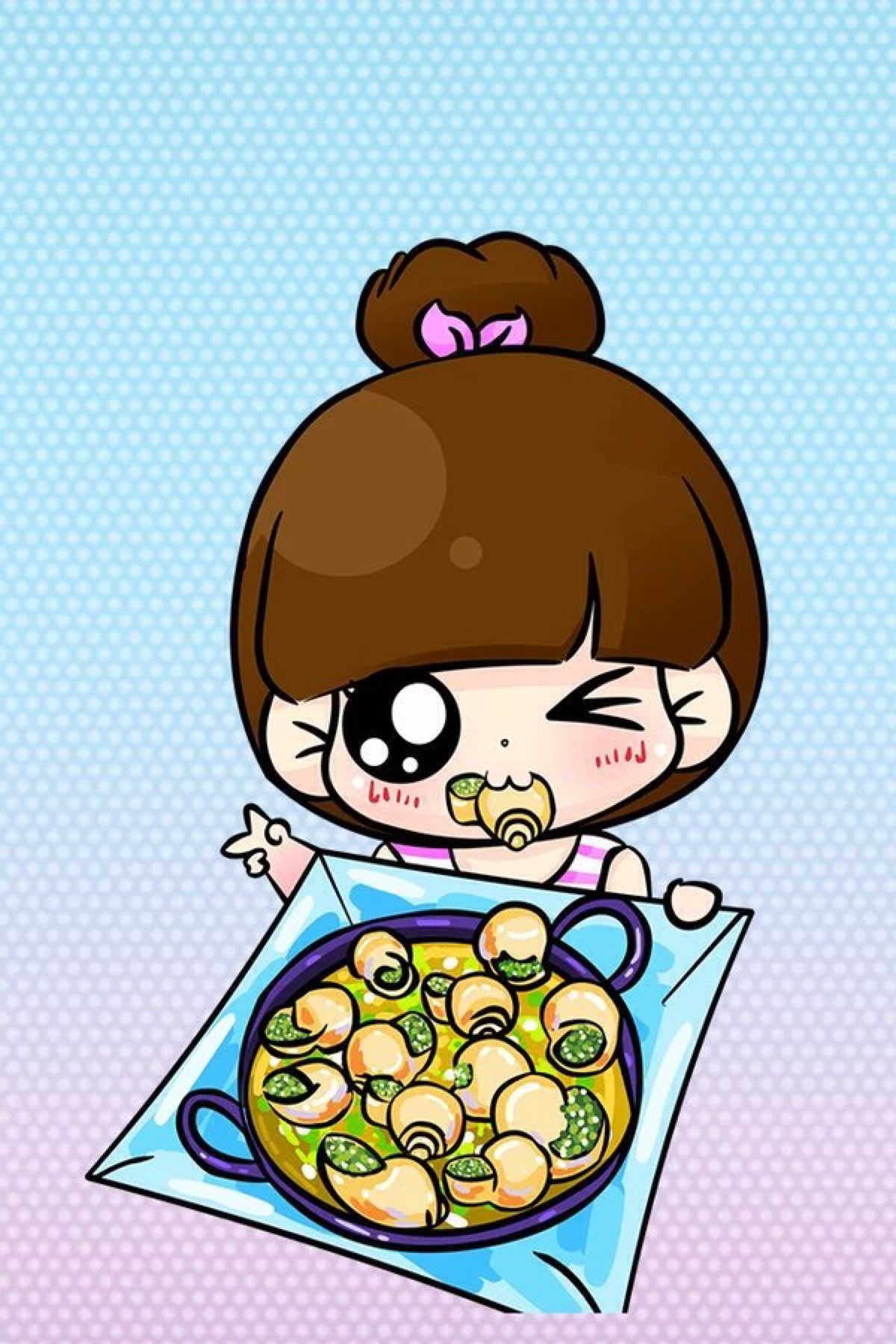 彼岸花.iphone壁纸,小q,套图,卡通.