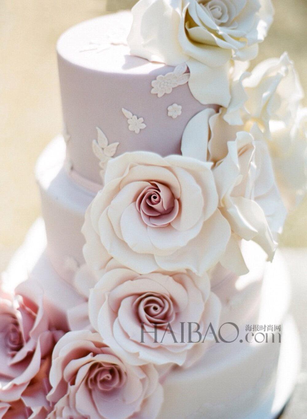 翻糖 婚礼 鲜花 蛋糕 甜点