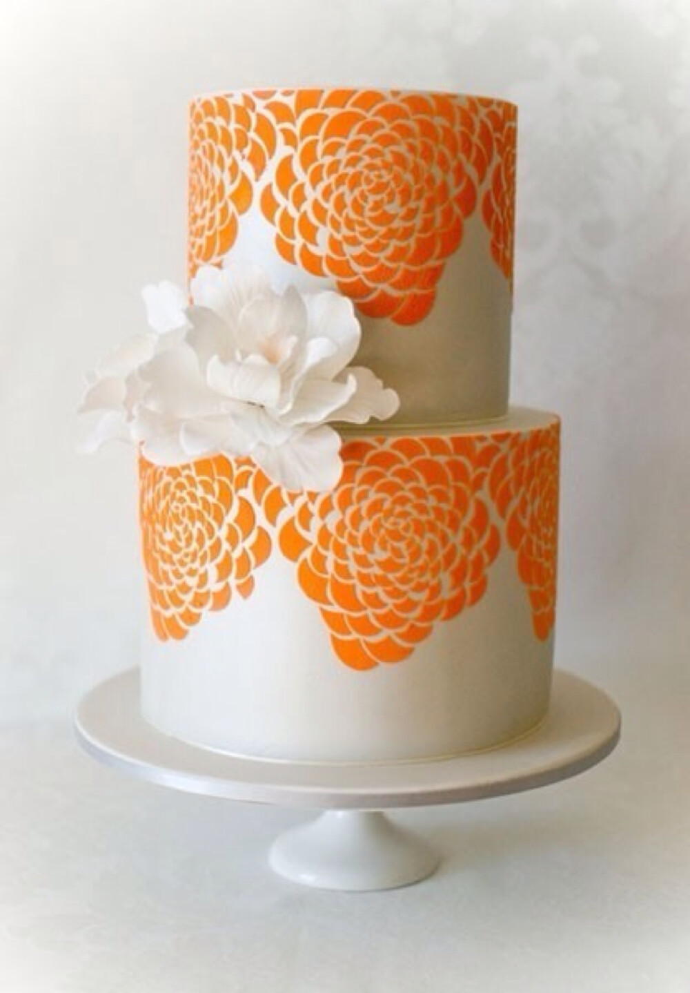 【彩绘婚礼蛋糕】甜品专家以蛋糕作为他们创作的素材,将他们的绘画