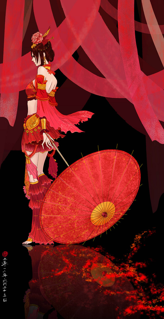 古风,插画,手绘,古装,古韵
