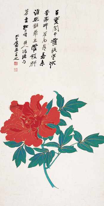 张大千花鸟