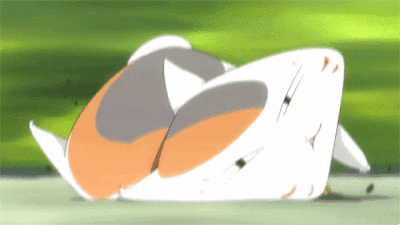 【夏目友人帐】猫咪老师,二次元,动态,gif ,萌呆,顺便祝我自己生日