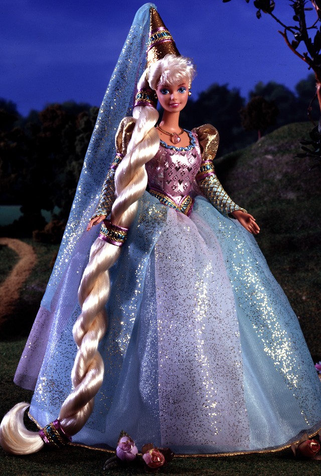 芭比娃娃1995限量版barbie03dollasrapunzel长发公主价格3998美元