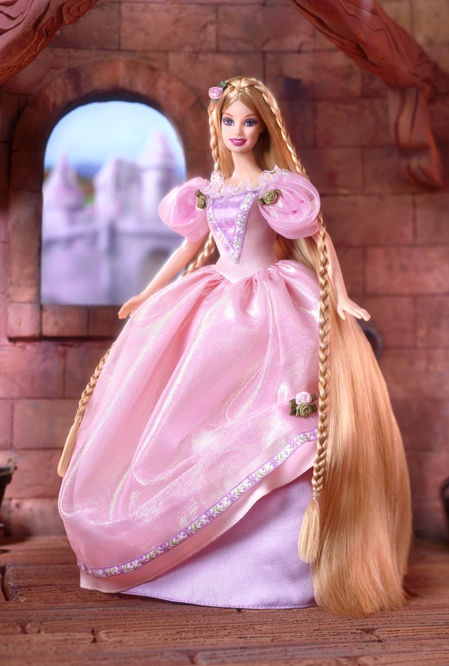 芭比娃娃 2001限量版 rapunzel barbie doll 长发公主【价格39